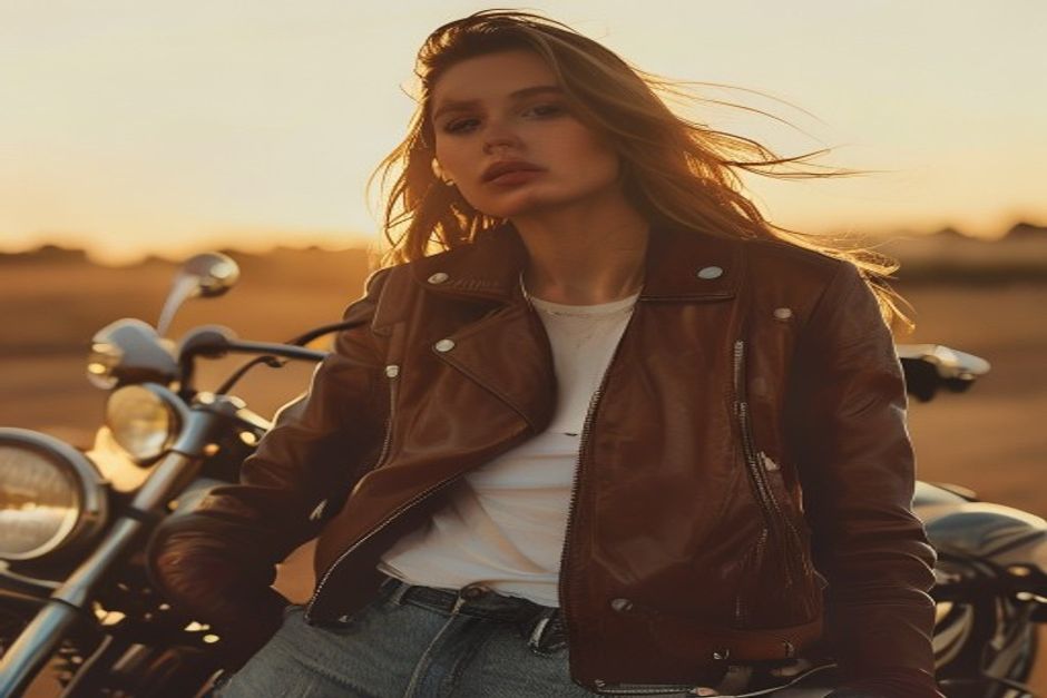 soft leather jacket outfit ideas for women styled in a clean realistic fashion setting