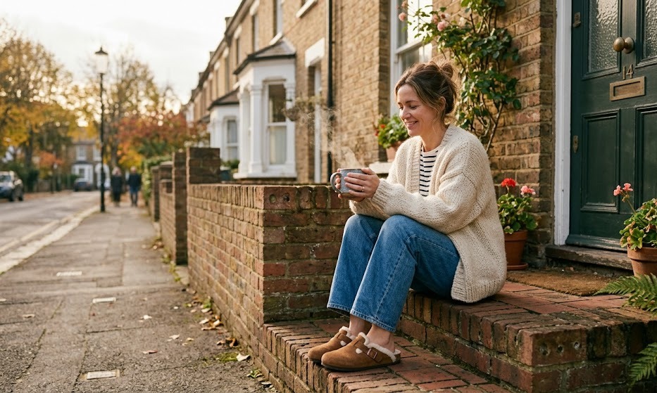 sunday coffee run outfit ideas for women styled in a clean realistic fashion setting