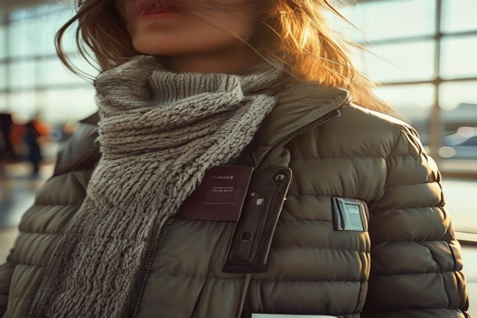 airport layers outfit ideas for women in cool weather second styling look