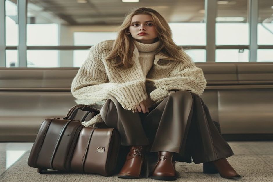 airport layers outfit ideas for women in cool weather fourth styling look