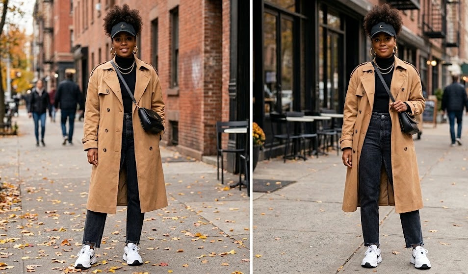 camel trench outfit ideas for women third styling look