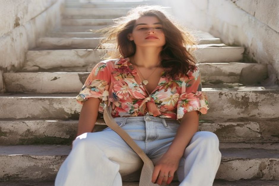 floral blouse outfit ideas for women fourth styling look