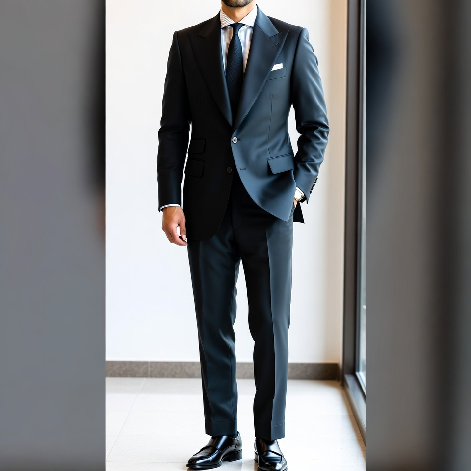 Man wearing a 90s hip hop outfit with baggy jeans, oversized top, and sneakers