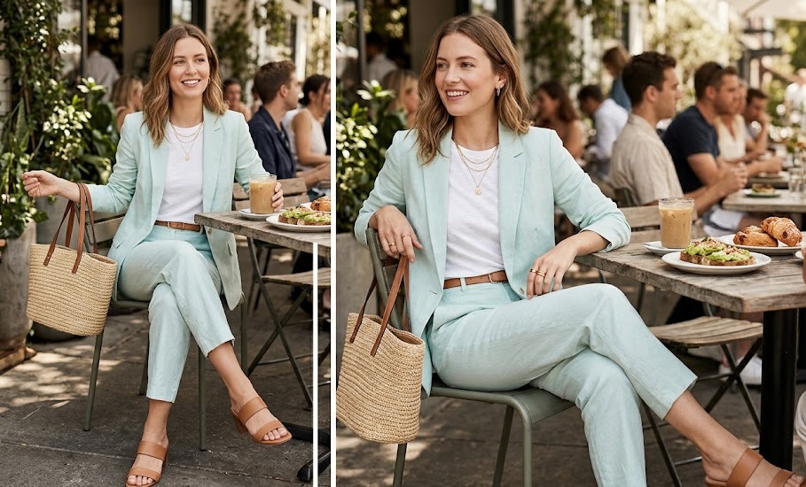 ice mint outfit ideas for women for brunch second styling look