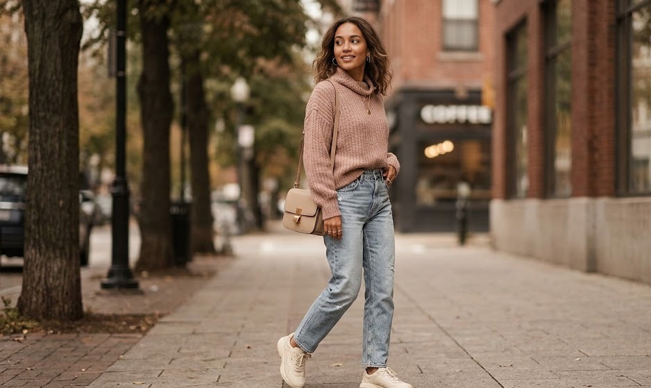 rose beige outfit ideas for women first styling look