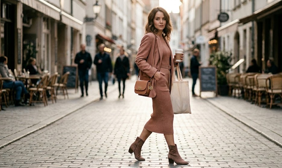 rose beige outfit ideas for women second styling look