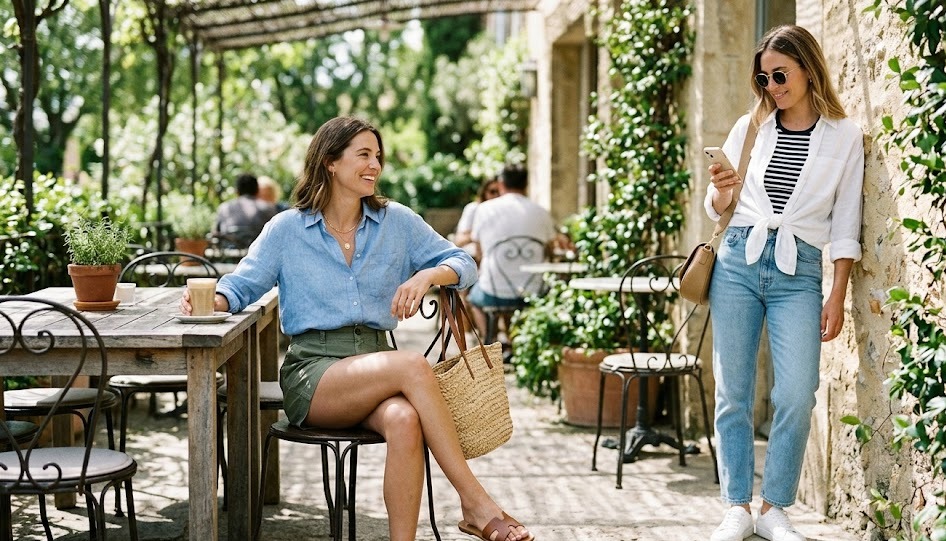 weekend linen shirt outfit ideas for women second styling look