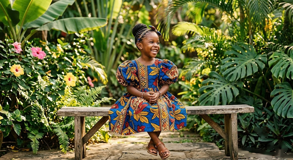 simple yoruba attire for female child